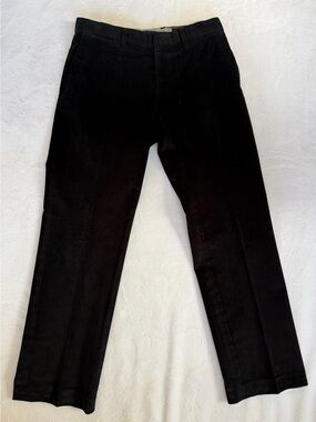 Banana Republic Men's Flat Front Finewale Corduroy Black Pant‎ 29x28 Exc
